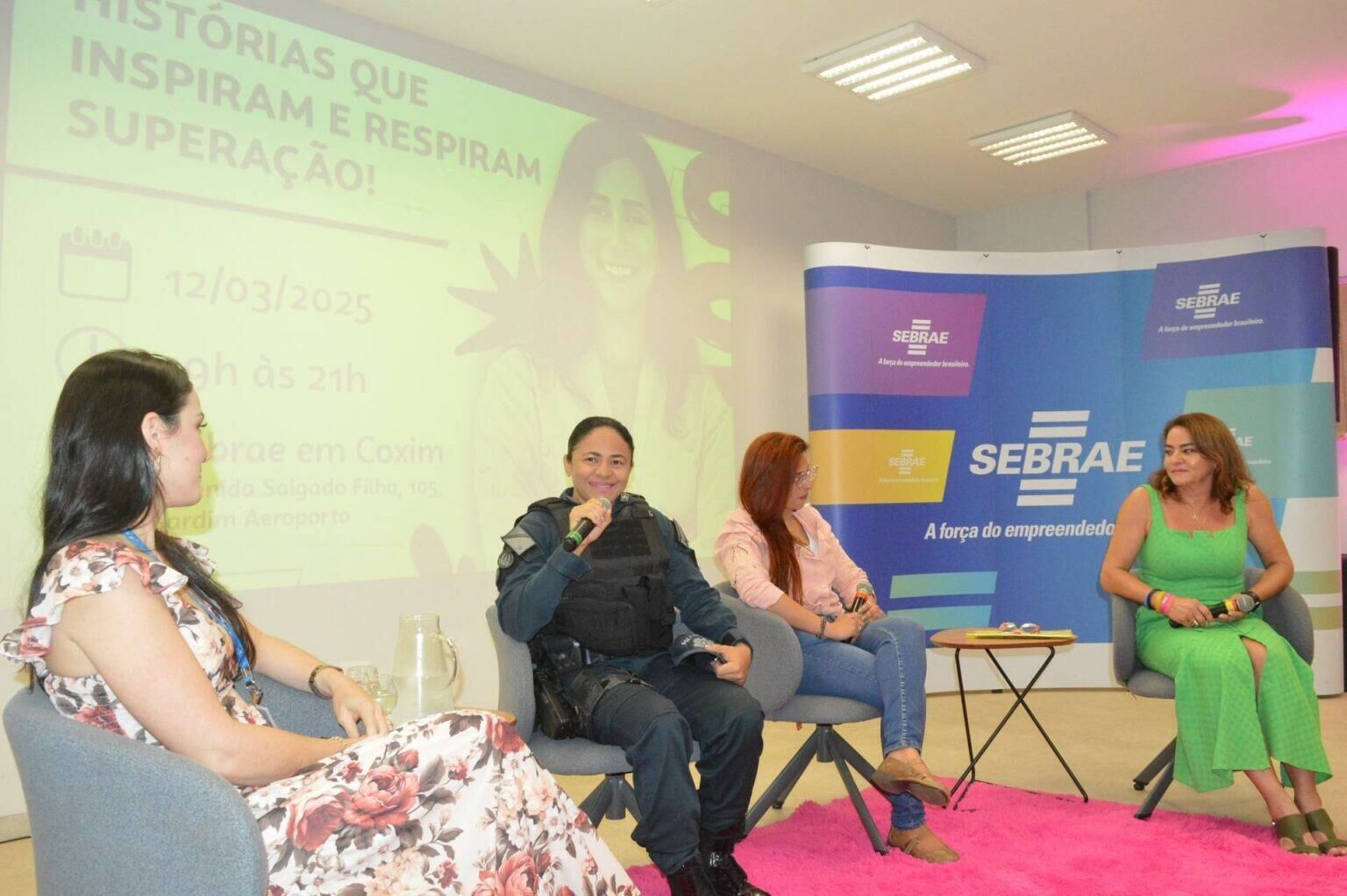 Imagem de compartilhamento para o artigo Policial Militar participa de evento em Coxim sobre mulheres inspiradoras da MS Todo dia